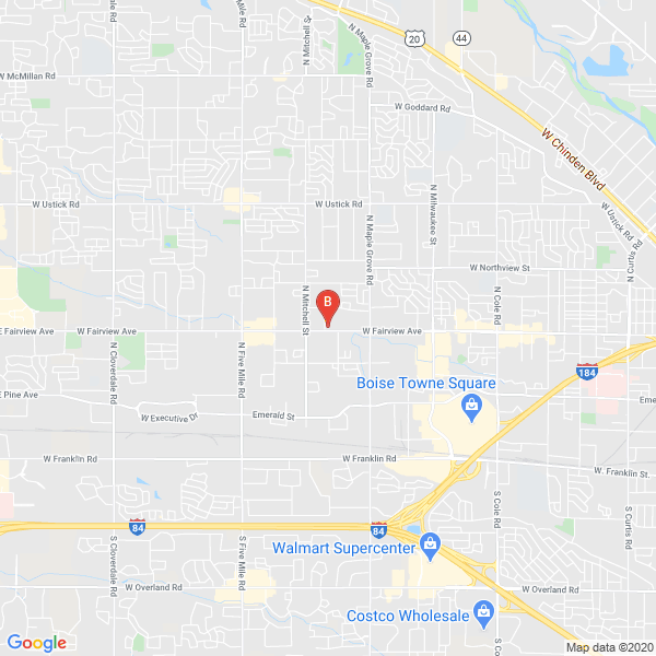 Price Chiropractic Center location map: 9508 W Fairview Ave, Boise, ID 83704, USA, Boise, Idaho